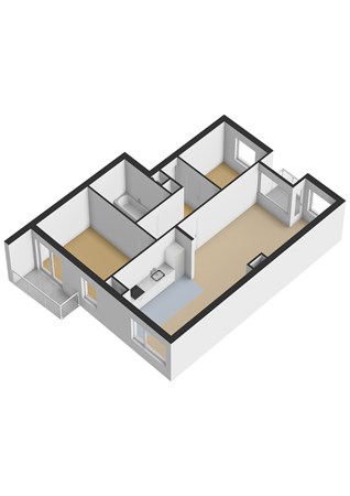 Floorplan - Johan Huizingalaan 312-2, 1065 JN Amsterdam